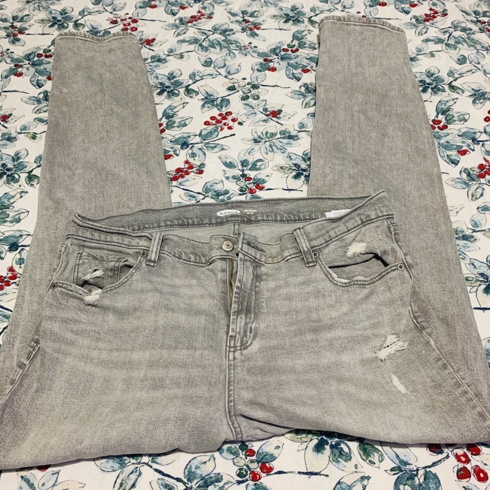 Distressed jeans